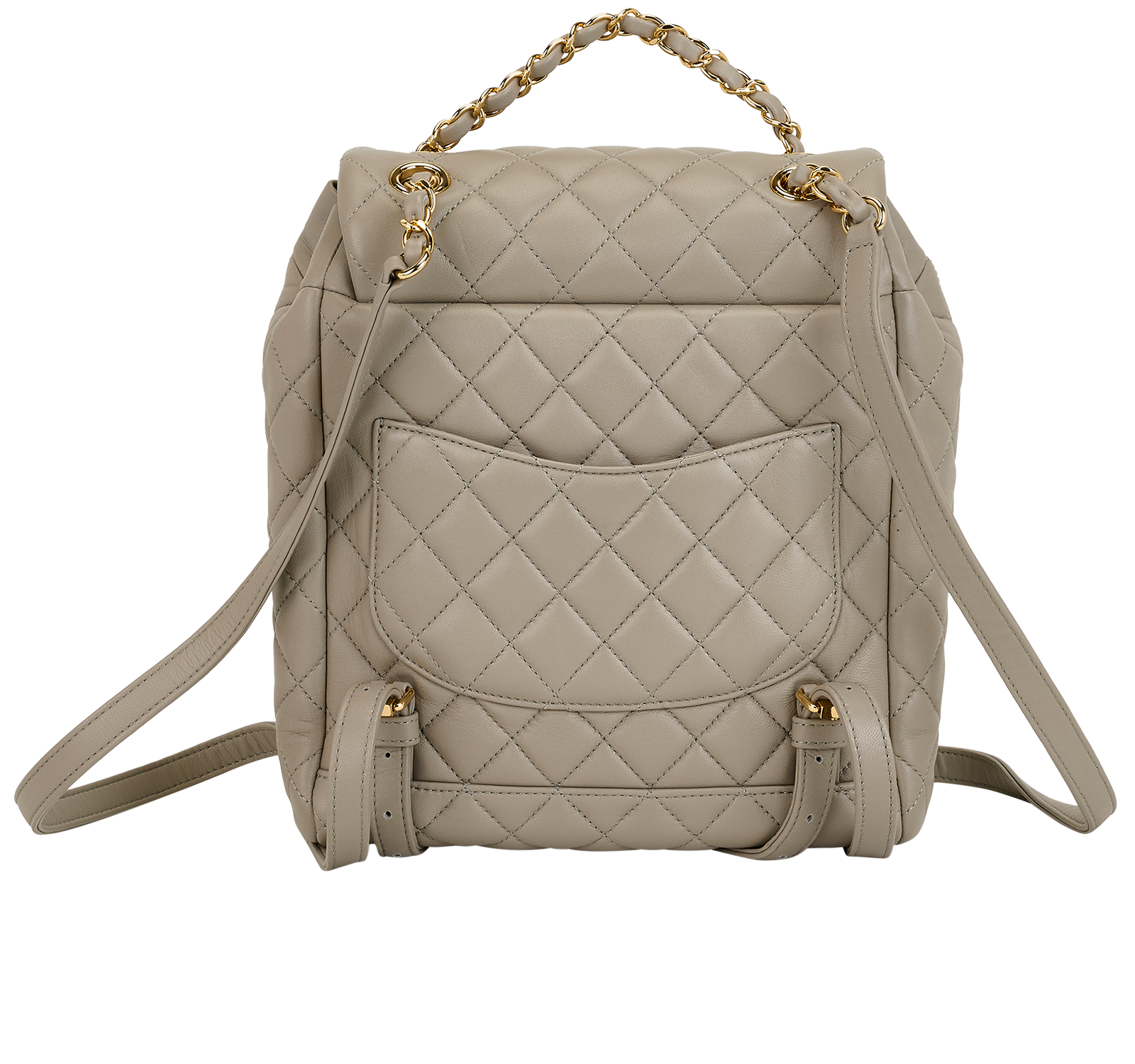 Small Urban Spirit Backpack, &pound;2,950, Handbags, Grey, Lambskin Leather, Back view